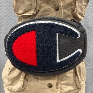 2/$15 Champion Navy and Red Logo Waist Bag